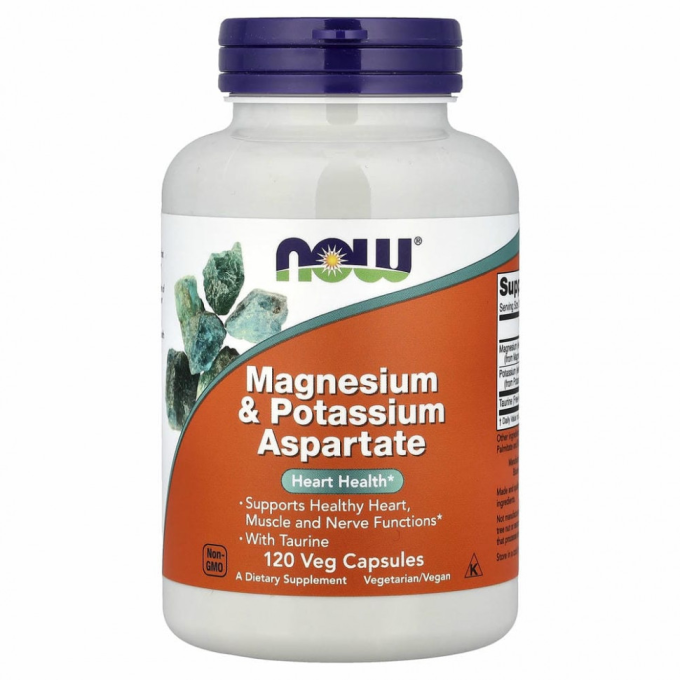 NOW FOODS MAG/POTASSIUM ASPARTATE 120 капсул NS29593